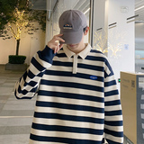 男士秋季2024新款潮牌ins宽松口袋打底衫上衣服潮-2383-咖啡P55，男装卫衣，星座307-3(原516-1)