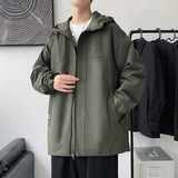冲锋衣外套男款春秋工装夹克休闲春装潮流潮牌衣服-JK068-P58卡其，男装夹克，星座307-3(原516-1)
