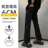 男士牛仔裤秋季美式高街宽松直筒修身小脚黑色长裤子-BK301-P40黑，男装牛仔裤，星座307-3(原516-1)
