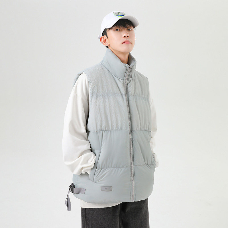 日系cityboy工装羽绒棉马甲冬季坎肩棉服休闲棉背心-8515-P70杏色,男装背心/马甲,星座307-3(原516-1)