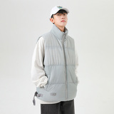 日系cityboy工装羽绒棉马甲冬季坎肩棉服休闲棉背心-8515-P70杏色，男装背心/马甲，星座307-3(原516-1)