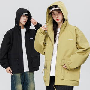 山系户外防水情侣春秋季冲锋衣男女三防登山服夹克-JK03-P68无影图片