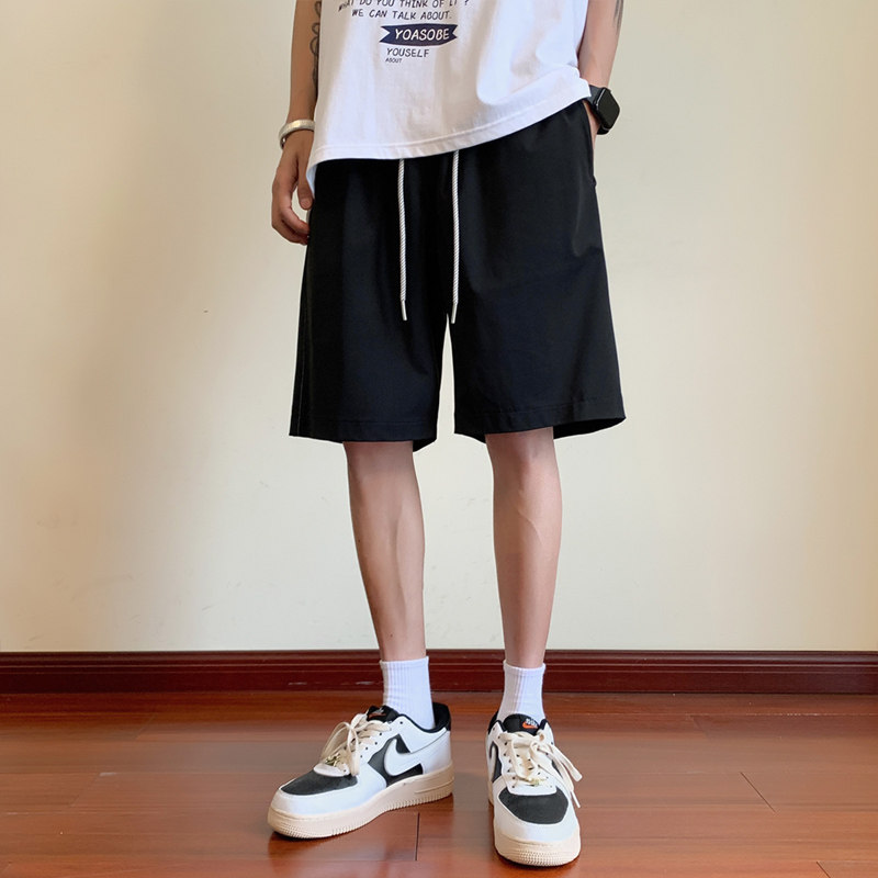夏季ins钢印篮球短裤男宽松美式休闲运动五分裤男-DK710-P40卡其,男装休闲裤,星座307-3(原516-1)