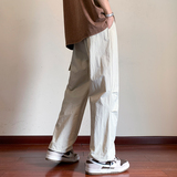 日系工装休闲裤男生2024春夏季宽松阔腿裤直筒长裤男潮-K859-P55，男装休闲裤，星座307-3(原516-1)