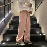2024春夏高街美式复古水洗牛仔裤男宽松直筒垂坠裤子-5082-P45蓝，男装牛仔裤，星座307-3(原516-1)