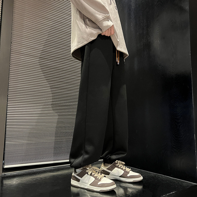 工装休闲裤子男款宽松束脚裤阔腿百搭运动长裤男潮-K667-P40白色,男装休闲裤,星座307-3(原516-1)