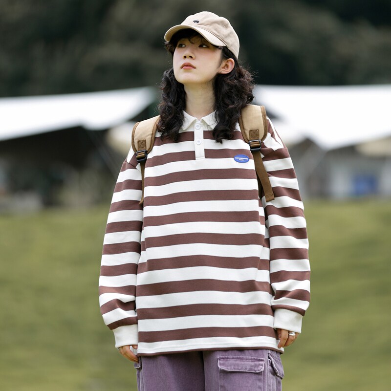 情侣款秋季2024新款潮牌ins宽松口袋打底衫上衣服潮-2383-咖啡P55,男装卫衣,星座307-3(原516-1)