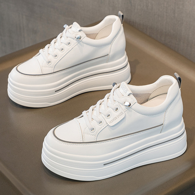 小白鞋女2025新款爆款内增高女鞋