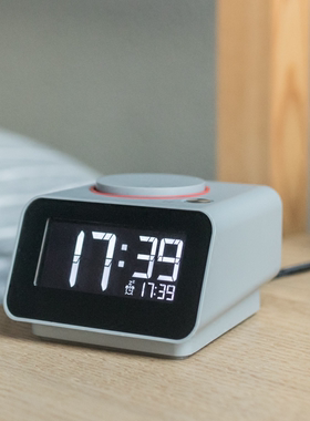 CHERRY C1mini电子闹钟静音夜光贪睡学生用床头变态超大铃声