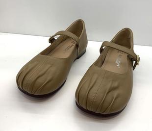 b纳s单鞋女鞋子2024新款夏季法式软底平底温柔奶奶鞋玛丽珍小皮鞋