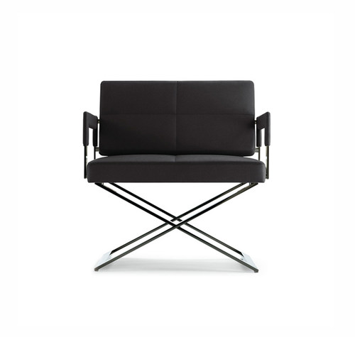 Aster dining休闲椅轻奢不锈钢扶手椅老虎椅会客接待遮伞armchair