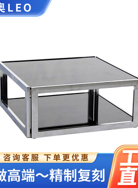 Sharp Square 2 Tier Modern Square Coffee Table不锈钢方形茶几