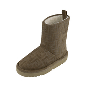 圆头套脚休闲短筒雪地靴女士新款 FENDI芬迪女经典 XY推广