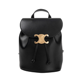 CELINE赛琳女Bonnie翻盖磁扣开合抽绳皮革系带背包双肩包女士新款