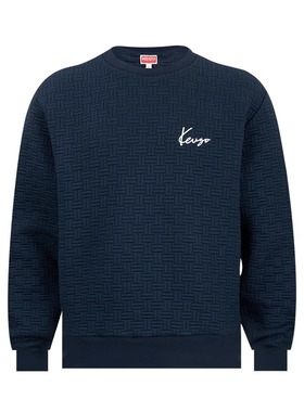 KENZO/高田贤三男士logo刺绣卫衣圆领套头衫男2025年秋冬XY推广