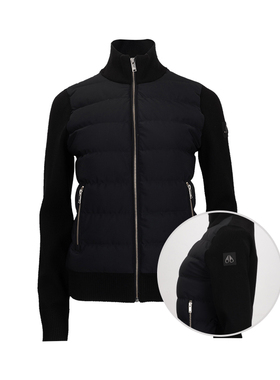 MOOSE KNUCKLES/慕瑟纳可女经典logo休闲拼接羽绒服女士新款XY