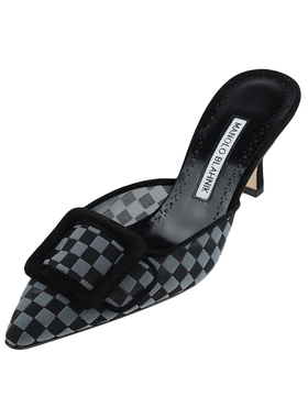 Manolo Blahnik女经典logo休闲单鞋高跟鞋女士2025新款XY促销