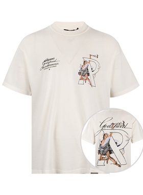 represent男经典字母logo全棉短袖T恤男士2025春夏新款XY推广