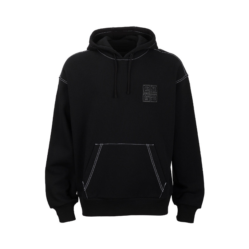 Givenchy/纪梵希男Logo刺绣连帽套头长袖卫衣男士2025秋冬新款XY