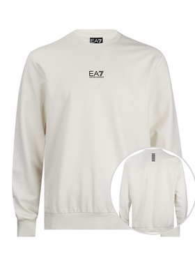 EMPORIO ARMANI阿玛尼男经典logo全棉套头卫衣男士2026秋冬新款XY