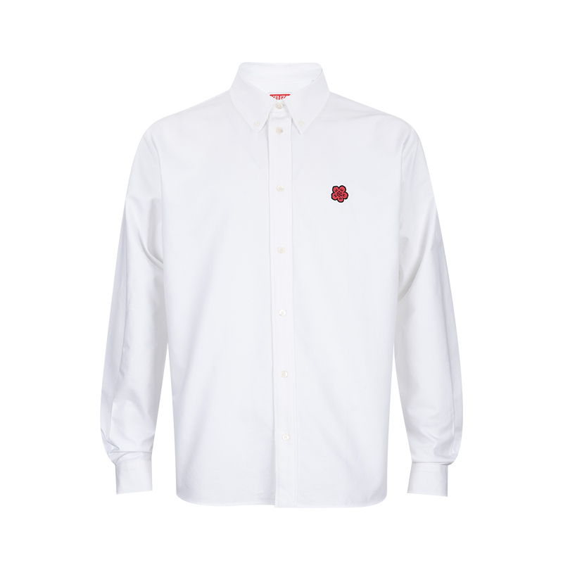 KENZO海棠花男士全棉长袖衬衫