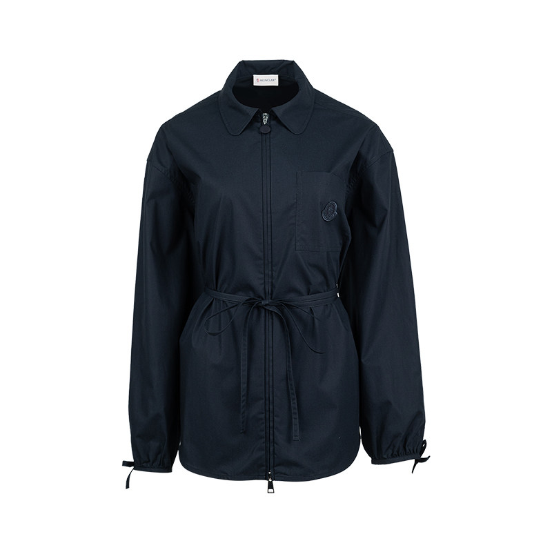 Moncler/盟可睐女经典衬衫领拉链长袖夹克外套女士2026年新款XY