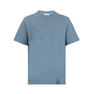 Maison Kitsune男狐狸机缝章全棉短袖T恤男士2025年新款XY推选