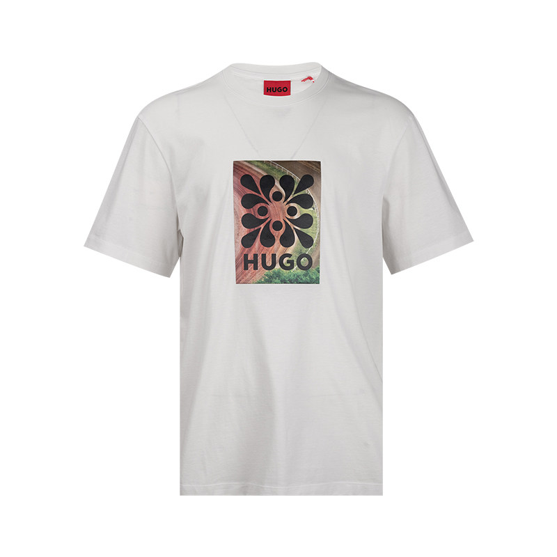 Hugo Boss雨果博士男经典圆领标志印花图案T恤男士2026春夏新款XY
