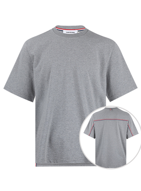 Thom Browne汤姆布朗男平纹针织全棉短袖T恤男士2026新款XY