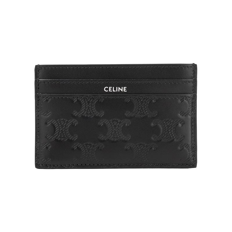 CELINE徽标印花休闲卡包女士