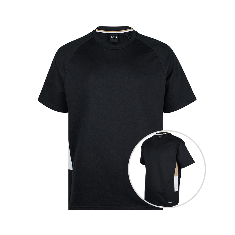 HugoBoss字母logo全棉短袖T恤男