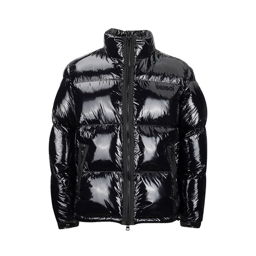 HugoBoss高领拉链口袋棉服男士