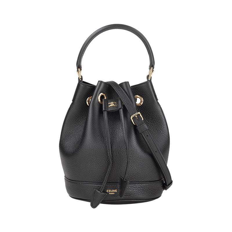 CELINE赛琳女经典徽标压花水桶包单肩斜挎手提包女士2026年新款