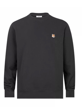 Maison Kitsune男Fox Head 贴花全棉套头卫衣男士2025新款XY推选