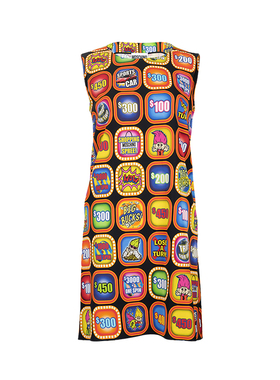 moschino/莫斯奇诺女经典字母logo无袖连衣裙女士春夏XY降价