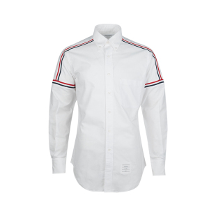 Browne汤姆布朗男经典 新款 条纹单排扣全棉长袖 男士 衬衫 Thom