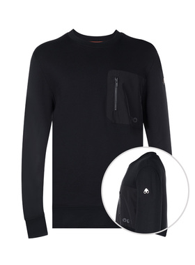 MOOSE KNUCKLES/慕斯纳可兹剪刀全棉套头薄绒卫衣男士XY