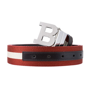 Bally/巴利BABBUCKLE35MT(新)男士经典条纹腰带皮带18年新款