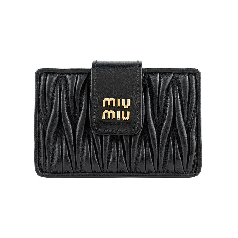 MIUMIU金属字母徽标卡包