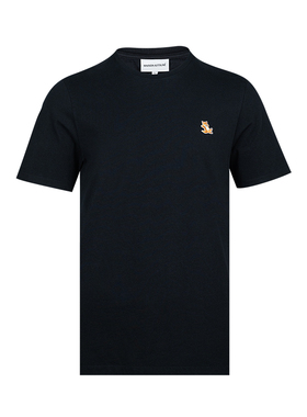 Maison Kitsune男Chillax Fox贴花全棉短袖T恤男士2025春夏新款XY