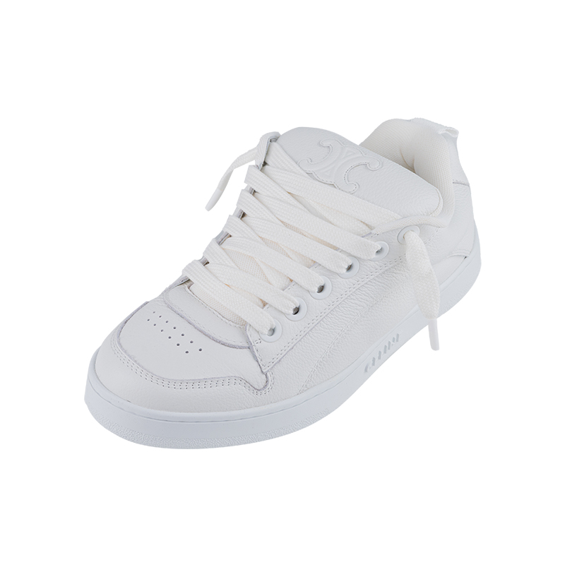 CELINE赛琳圆头系带低帮休闲板鞋