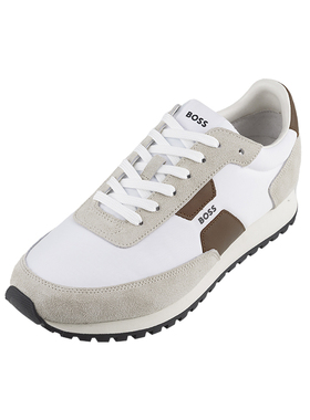 Hugo Boss雨果-博斯男绒面皮拼接运动鞋男士2026春秋新款XY