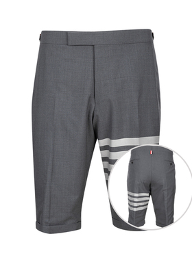 Thom Browne汤姆布朗男经典四条纹编织精裁短裤男士春夏XY推选