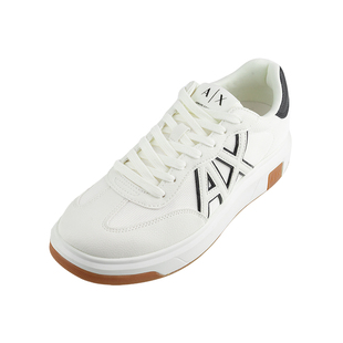 Armani Exchange阿玛尼男网面拼接撞色低帮板鞋男士2026新款XY