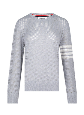 Thom Browne汤姆布朗女经典条纹套头针织衫女士春季XY推选