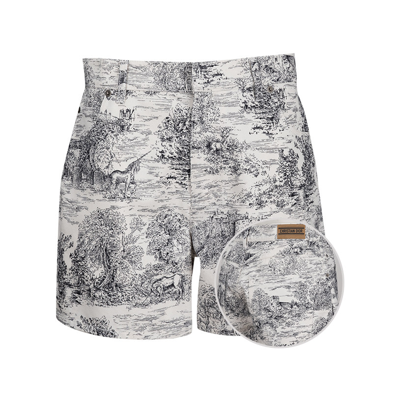 Dior/迪奥印花休闲短裤女士