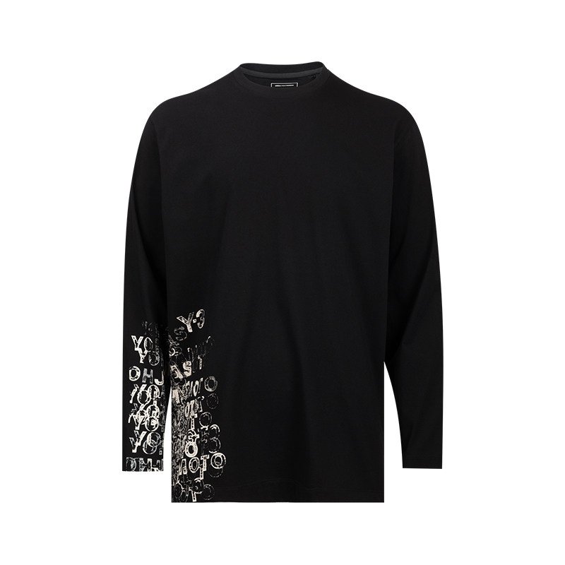 Y-3男女同款经典宽松舒适图案圆领长袖T恤男女2026年春夏新款XY