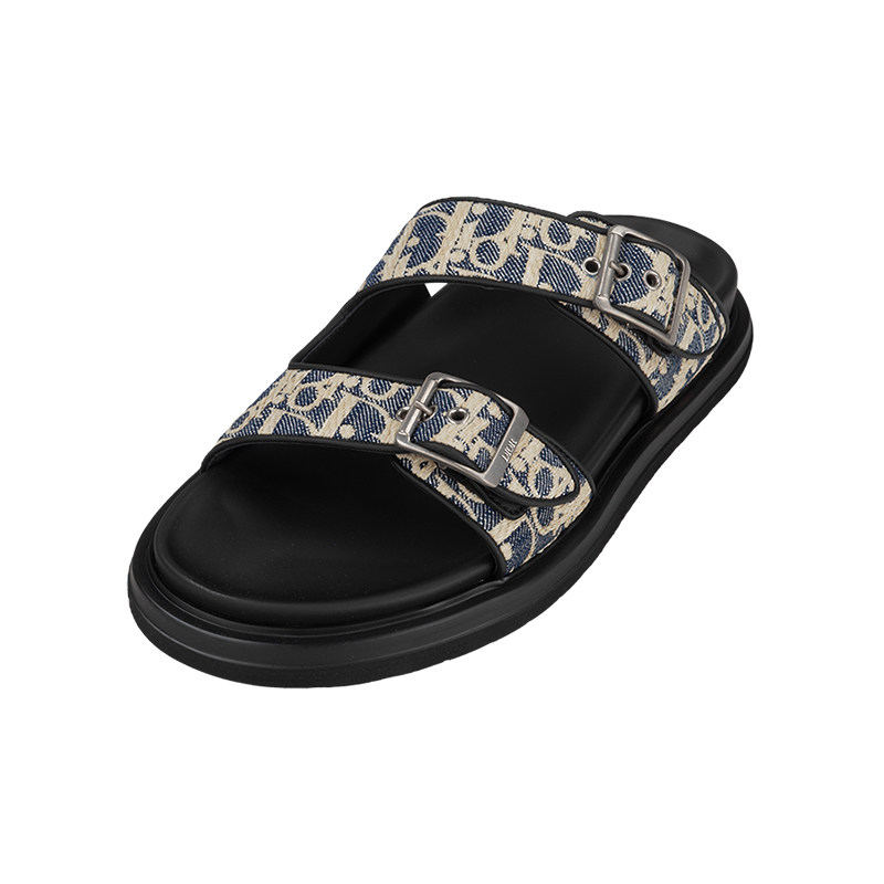 Dior/迪奥男经典字母logo露趾套脚一字拖鞋男士新款推广