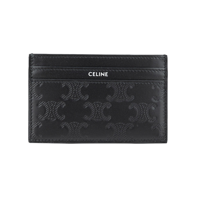 CELINE徽标印花休闲卡包女士