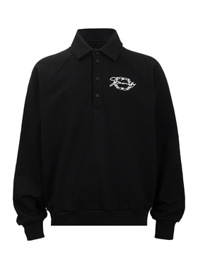 Givenchy/纪梵希男纯色字母印花长袖Polo衫男士2025新款XY推广